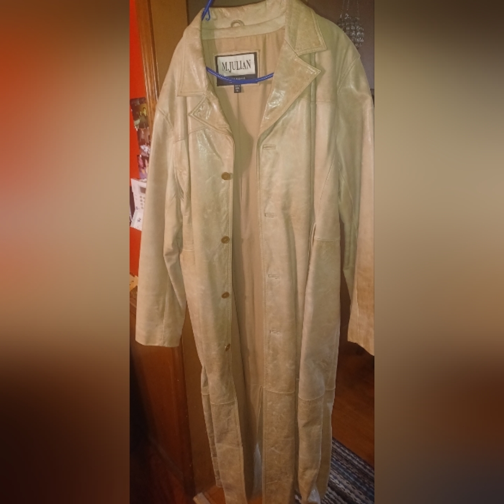 Leather coat